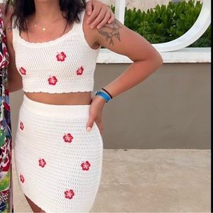 Women’s White 2 Piece Set